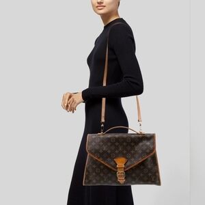 Louis Vuitton Monogram Beverly Briefcase Tote Satchel Shoulder Bag